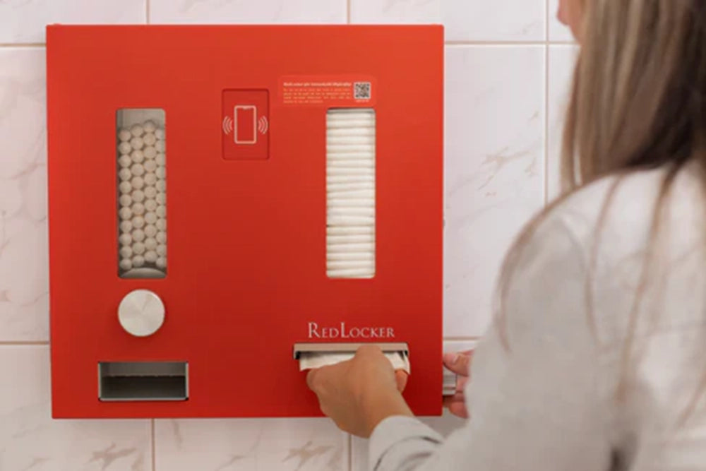 T-emballage installs RedLocker's menstrual product dispensers